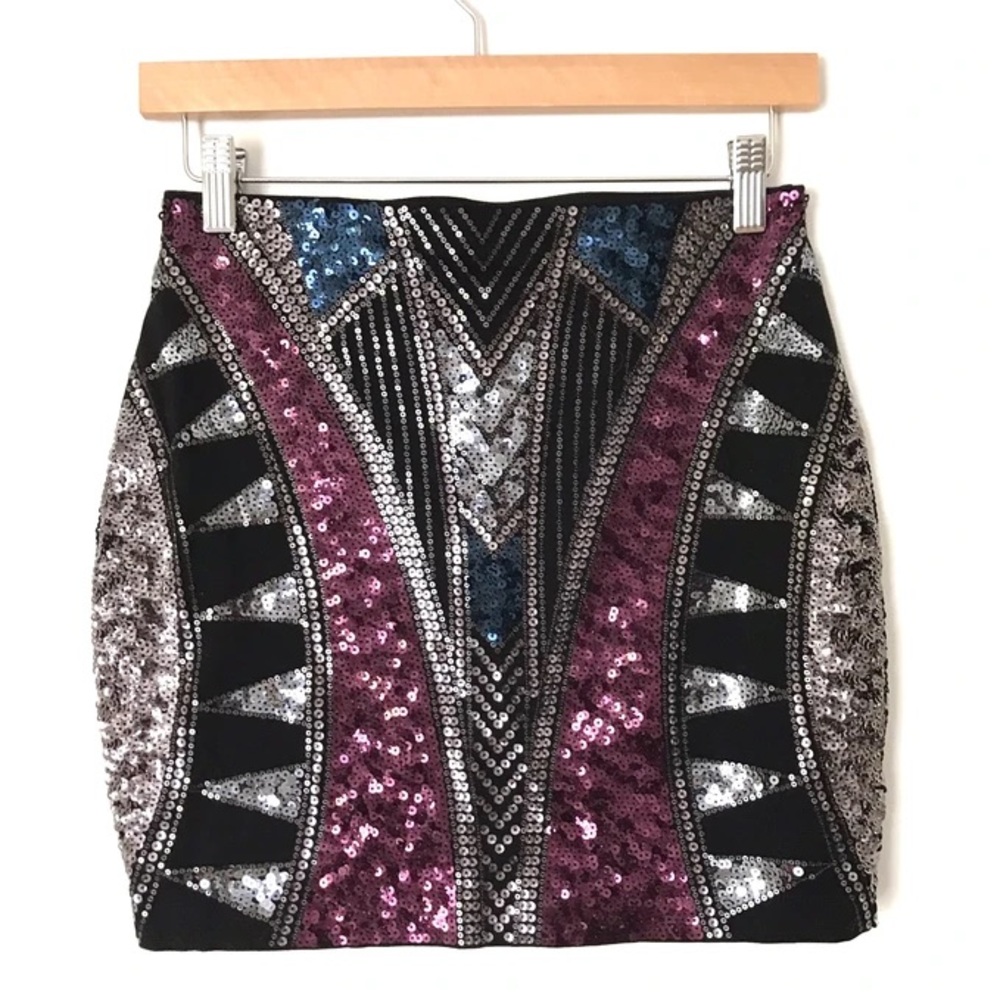 Express Sequin Skirt